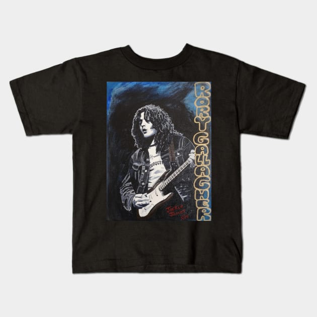 Rory Gallagher Kids T-Shirt by JackieJames